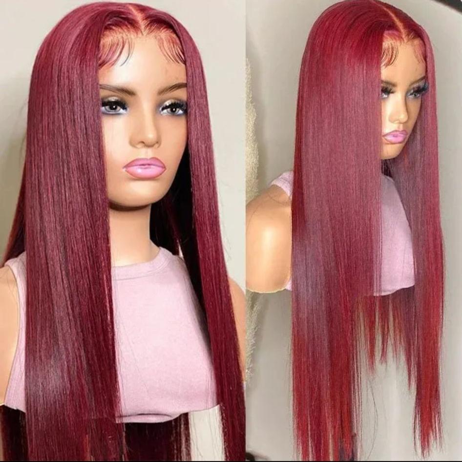 13x4 Lace Wig 180% Straight 99j