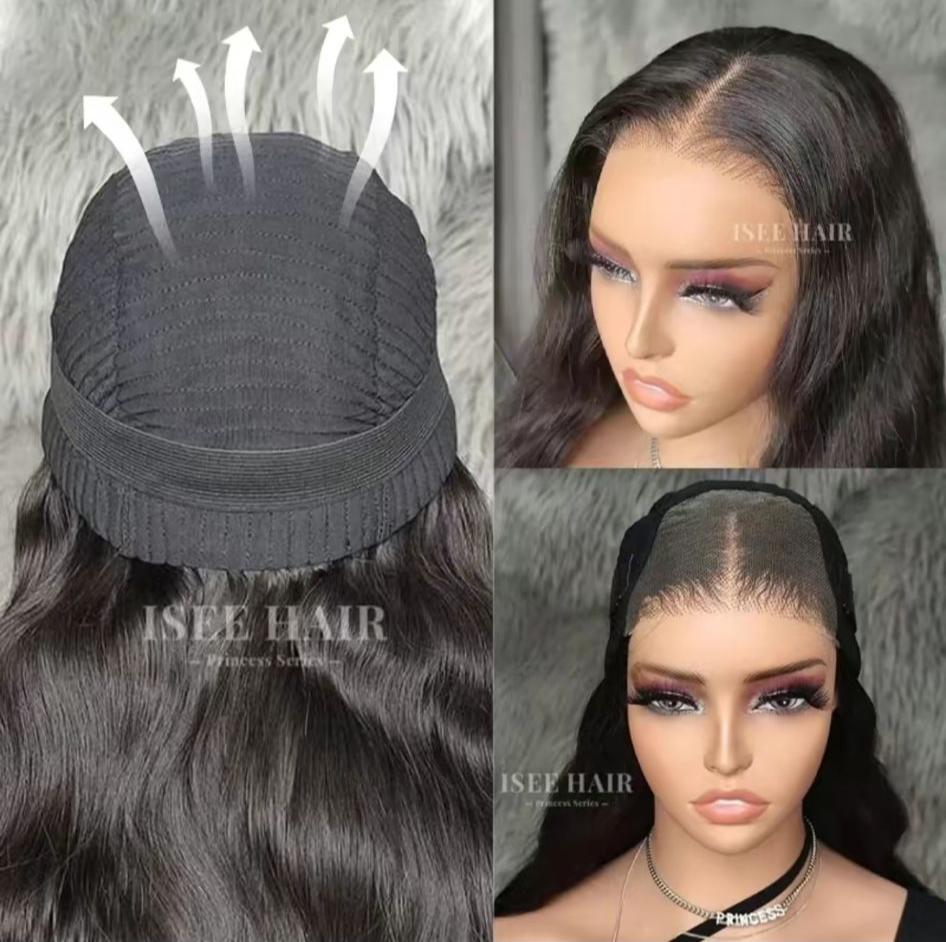 Body Wave Glue Lace 5x5 Human Hair 200 Densite Wigs