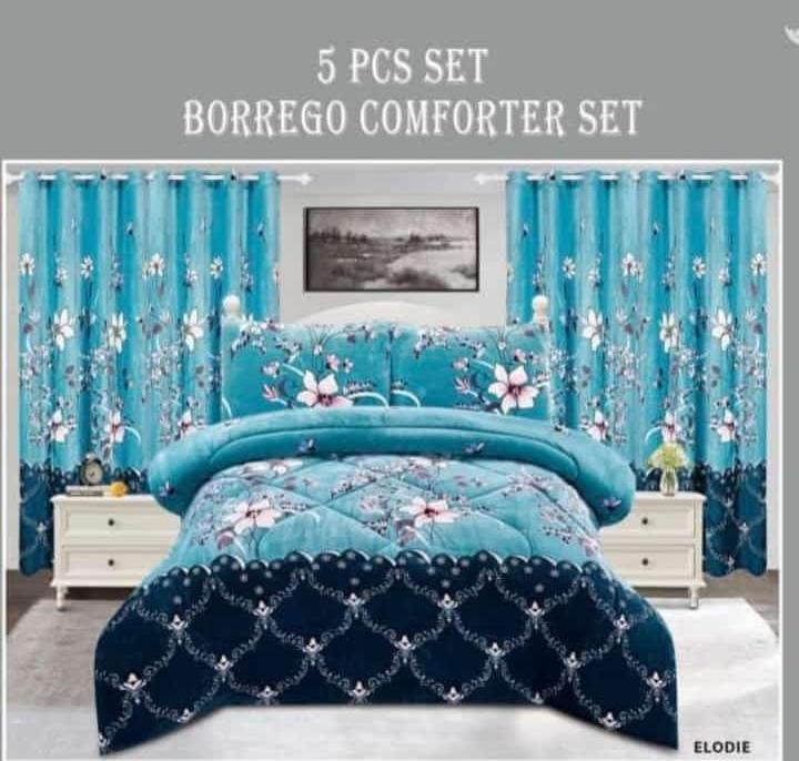 5 pcs set borrego comforter set